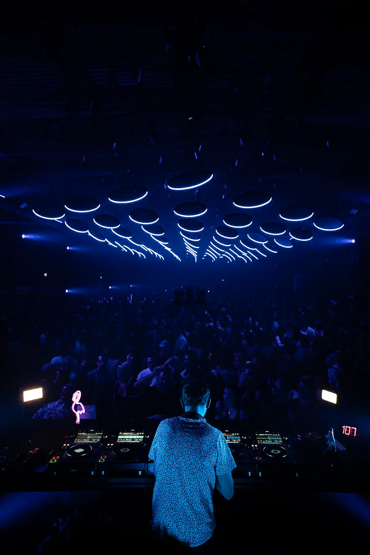 Musicians playing live at a concert, engaging with the audience and delivering an electrifying performance